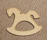 Фигурка из фанеры , 5см, Лошадка 