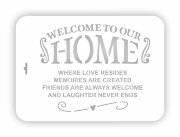 Трафарет А4 Винтажные постеры "Home"