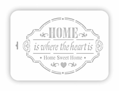 Трафарет А4 Винтажные постеры "Home"  Трафарет многоразового использования. 31х22см. Россия