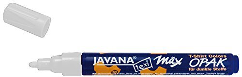 Маркер Javana по  светлой и темной ткани, Opak, 2-4 мм, цвет белый  Производство Германия (С.Kreul).