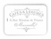 Трафарет А4 Винтажные постеры "Cafes" 
