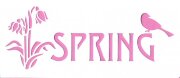 Трафарет бордюрный "Spring"  