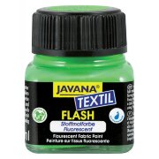 Краска для ткани Javana Textil “Flash”, флуоресцентная (светится в темноте), цвет зеленый, 20мл