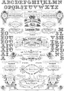 Рисовая бумага для декупажа Calambour - Парижские надписи