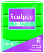 Полимерная глина Sculpey III, цвет изумрудный