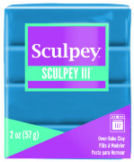 Полимерная глина Sculpey III, цвет бирюзовый