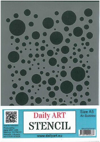 Трафарет Daily Art А5, Пузыри Трафарет многоразового использования. А5. Россия