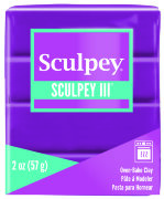 Полимерная глина Sculpey III, цвет фиолетовый