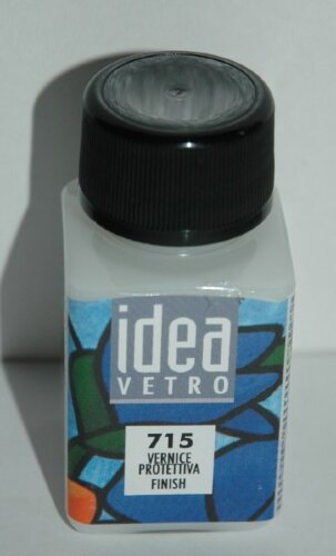 Лак финишный №715 для красокк для стекла Idea Vetro  Объем 60 мл. Финишный лак. Производство Италия (Maimeri). 