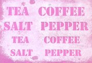 Трафарет - Tea, Coffee, Salt, pepper... 
