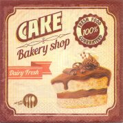 Салфетка для декупажа - Cake, Bakery shop