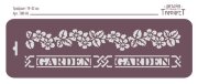 Трафарет бордюрный тематический "Garden"