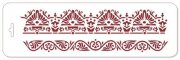 Трафарет бордюрный элегантный "Узор двойной"