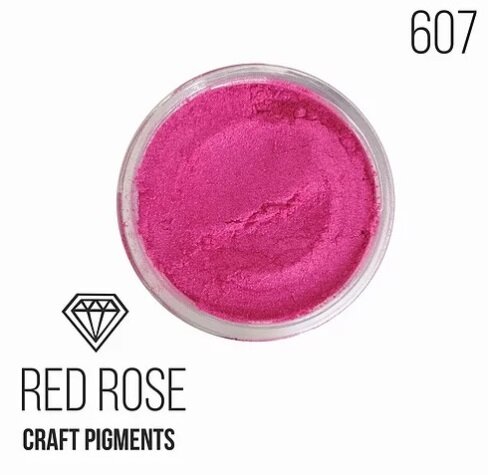 Пигмент минеральный  CraftPigments 10мл,  "Red Rose", Красная роза Колер порошковый, Объем 10мл.  Производство Словения.