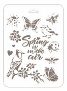 Трафарет Романтика - "Spring is in the air"