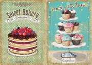 Декупажная карта  - Sweet Bakery