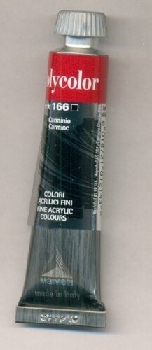 Акриловая краска Polycolor, 20 мл, кармин Объем 20 мл. Производство Италия (Maimeri).