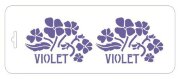 Трафарет бордюрный "Violet"